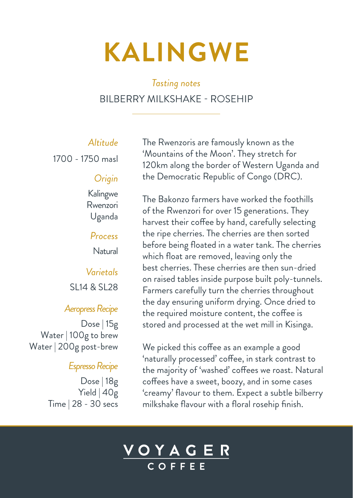 Uganda Kalingwe Recipe Card